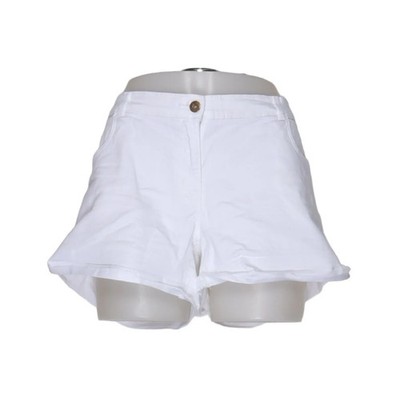 H&M, Shorts, Größe: 46, Weiß, Baumwolle/Elasthan, Einfarbig, Denim, Damen #orz