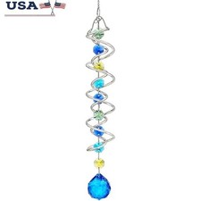 Wind Spinner Suncatcher Crystal Garden Indoor Outdoor Decoration Ornament New
