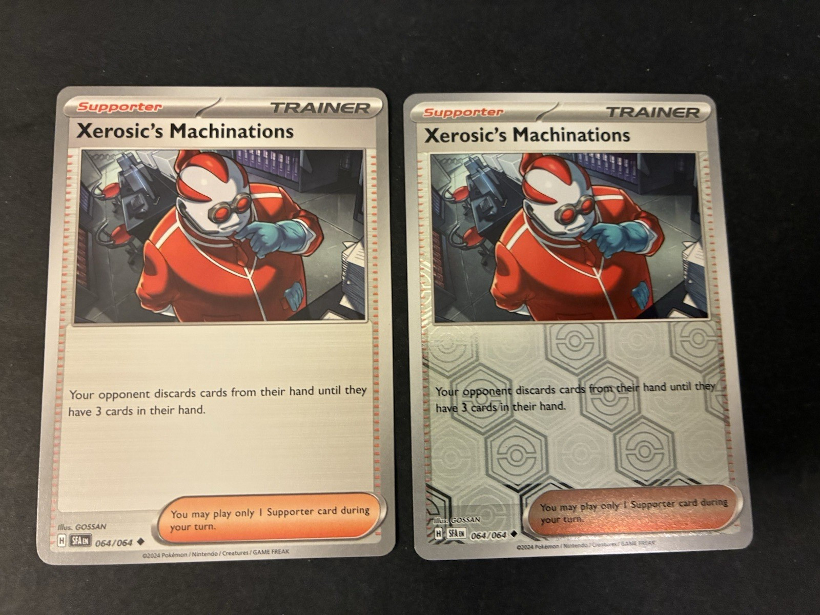 Pokemon Xerosic's Machinations 64/64 Shrouded Fable Reverse Holo + Regular, Mint
