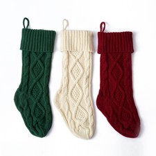Soft Large Custom Name Christmas Stocking For Xmas Holiday Decoration