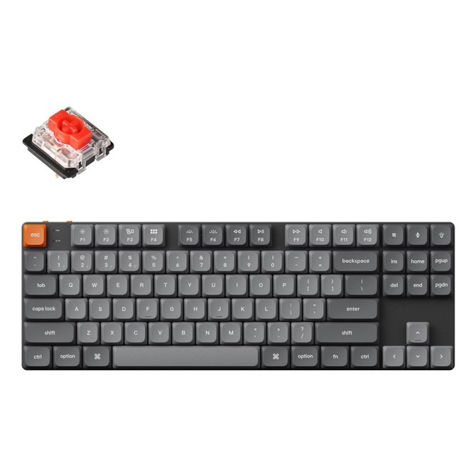 Keychron K1 Max keyboard Universal USB + RF Wireless + Bluetooth QWERTY UK Engli