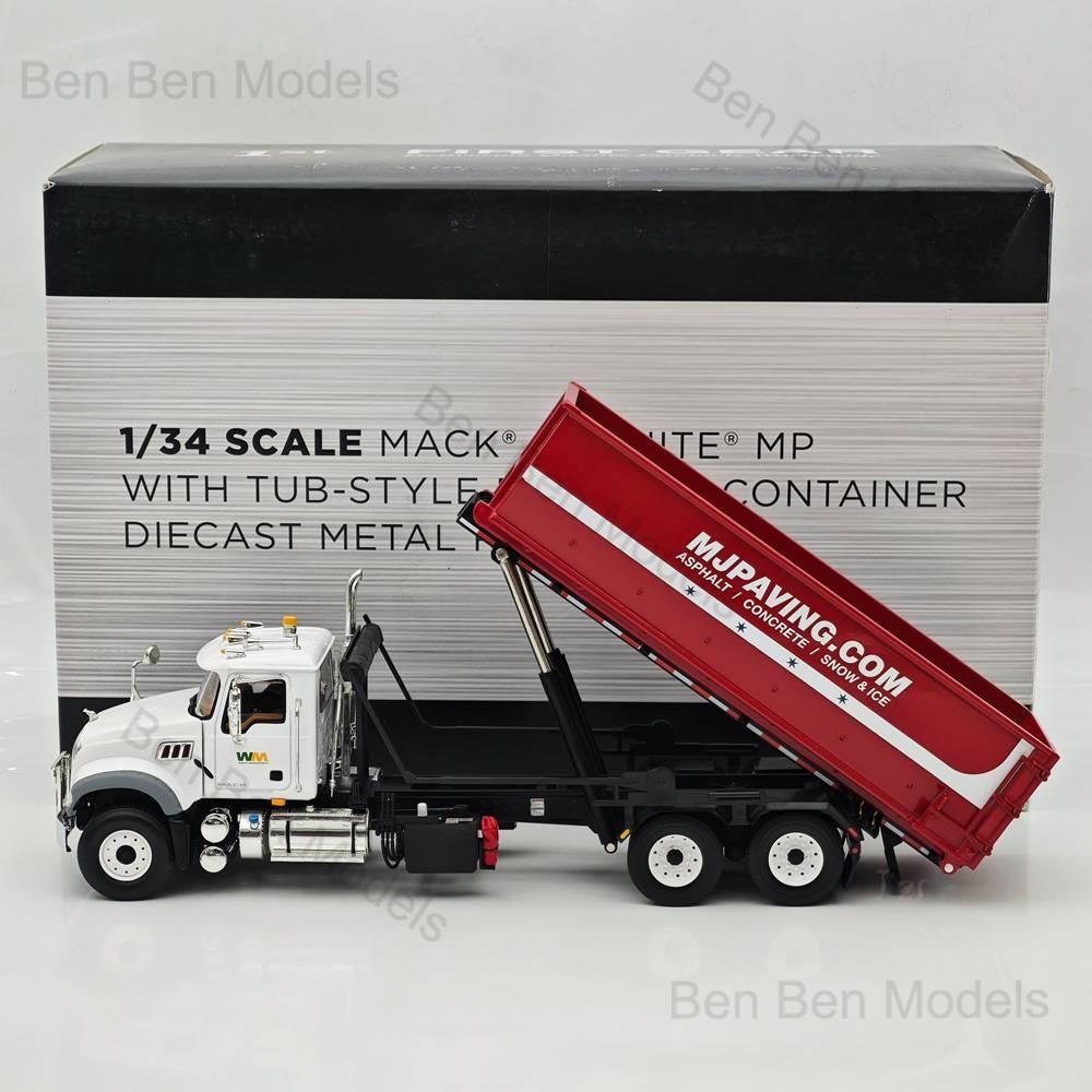 FIRST GEAR 1/34 Granite MP & Tub-Style Roll-Off Container DIECAST