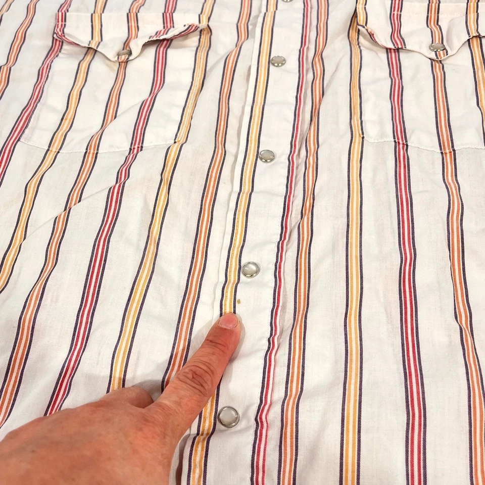 vintage Men's western shirt Panhandle Slim Pearl Snap short sleeve button down  - Image 3 of 4