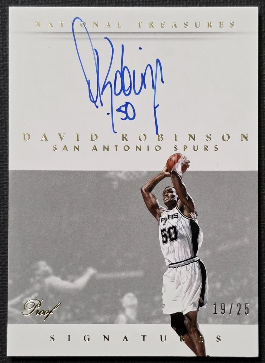 25+ Panini David Robinson Basketball Original Autographed Sports