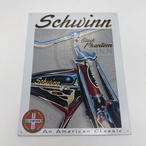Rare Vintage Schwinn Phantom REAL Franchised Dealer Tin Sign Bike Bicycle