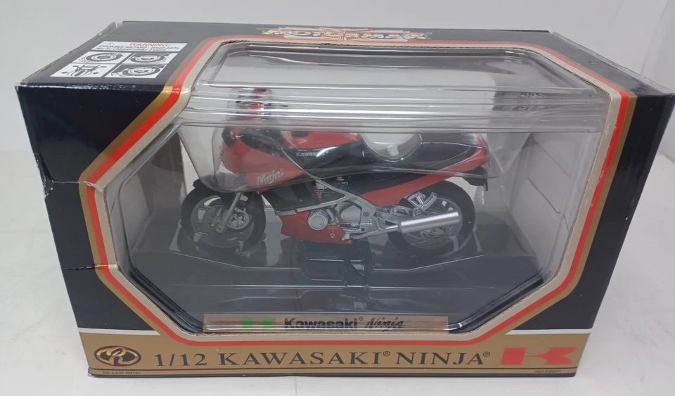 Литой металл MotorMax Kawasaki Ninja черный/красный 1:12 - Изображение 3 из 4