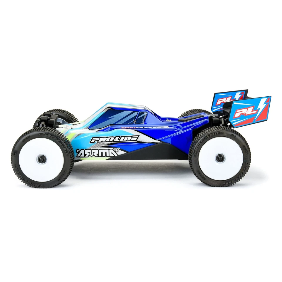 Pro-Line PRO367121 1/14 Pre-Cut/Painted Axis Jagged White/Blue Body: Typhon GROM - Image 4 of 4