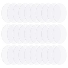 Acrylic Circle Blanks 6 Inch, 30 Pack Round Disc Ornaments with Hole, Clear