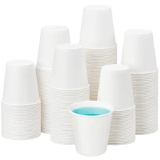 RACETOP [300 Pack] Paper Cups 3 oz, Bathroom Cups 3 oz, Disposable Bathroom P...