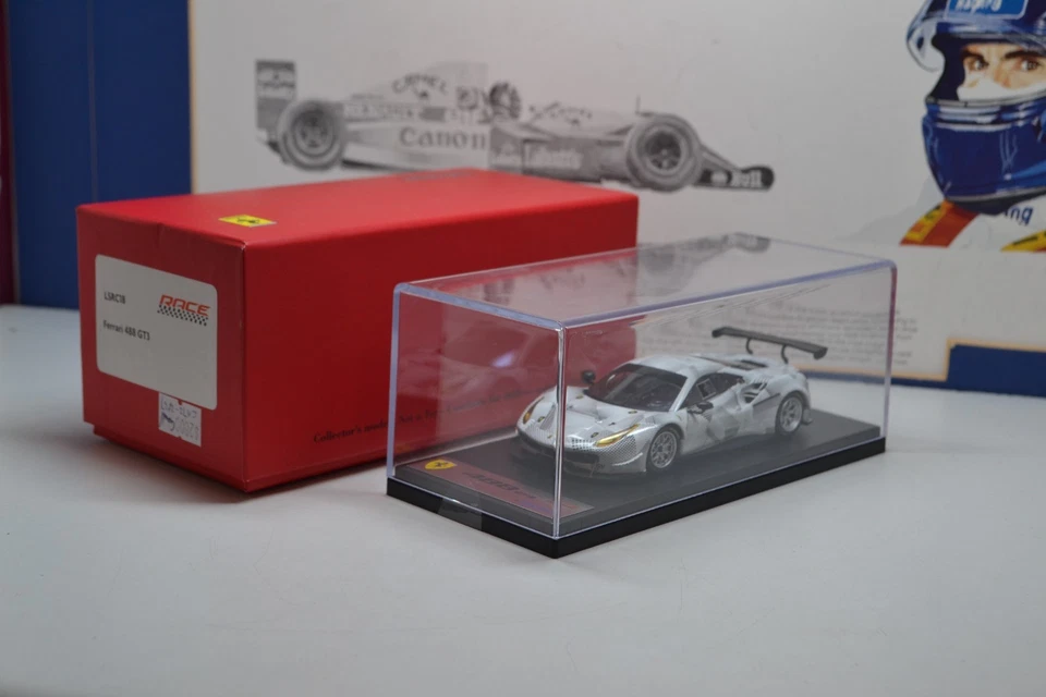 MODELOS LOOKSMART - FERRARI 488 GT3 - BLANCO - MODELO COCHE ESCALA 1:43 LSRC18 Foto 2 de 4