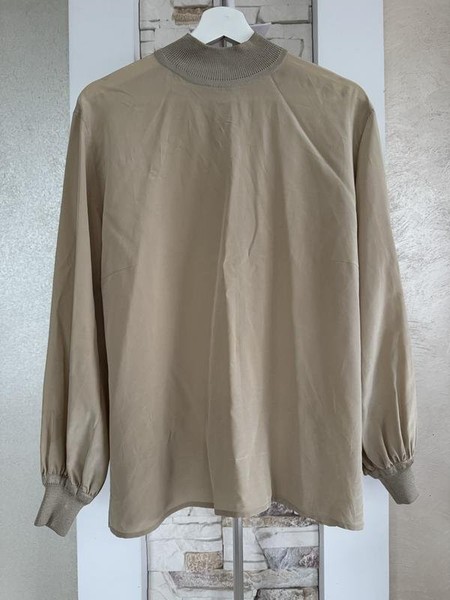 Women Akris Shirt Beige Knit 40 / L / 48