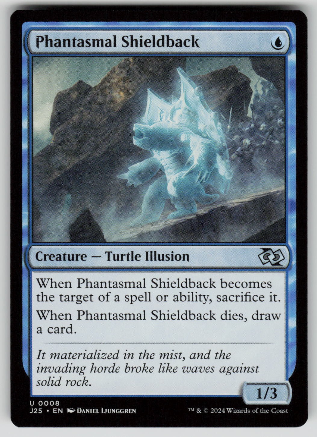 Phantasmal Shieldback Uncommon Foundations Jumpstart 8 MTG Near Mint 2024