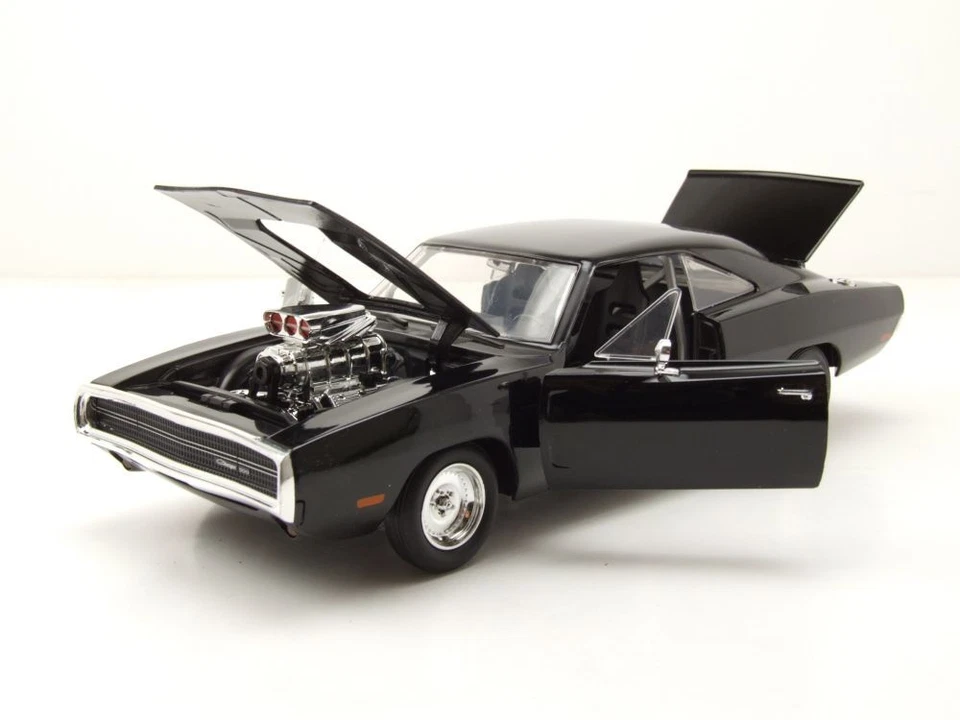 Dodge Charger R/T 1970 Nero Fast & Furious F9 Modellino 1:24 Jada Toys - Immagine 4 di 4