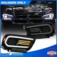 Smoke Projector Headlights For 2011-2014 Dodge Charger Led Drlsequential Smoke Projector Headlights For 2011-2014 Dodge Charger Led Drlsequential