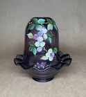Fenton Fairy Light Amethyst Violet Purple Hand Painted Vines Grapes S Miller