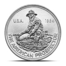 1984 1 oz Engelhard Prospector Silver Round (Eagle Reverse) 82.24 per troy oz