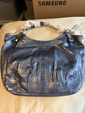 NWT Coach Madison Exotic Snakeskin Embossed Bag 16349