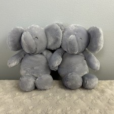 Lot Child of Mine By Carter's Gray Elephant Plush Stuffed Animal Crinkle Rattle