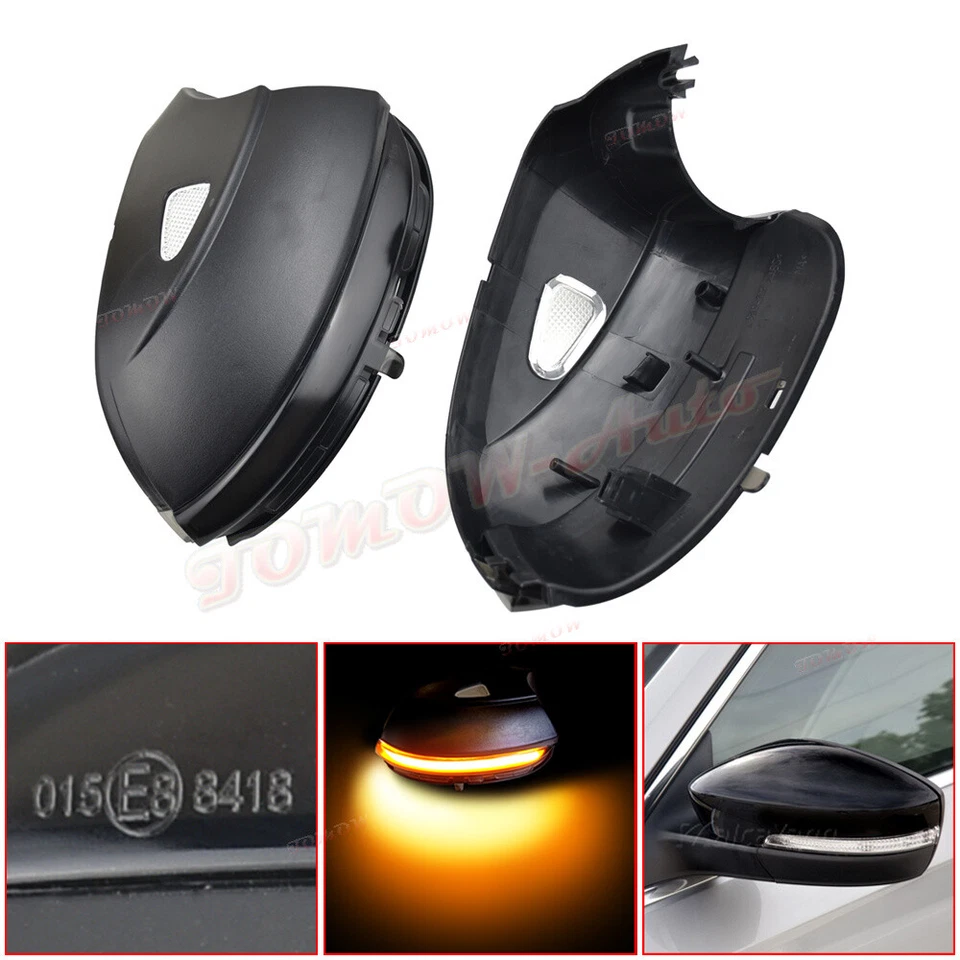 2x Luz LED dinámica intermitente para Volkswagen VW Scirocco 2009-up Foto 2 de 4