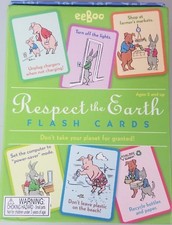 Eeboo Respect the Earth Flash Cards Awareness Conversation Education Homeschool