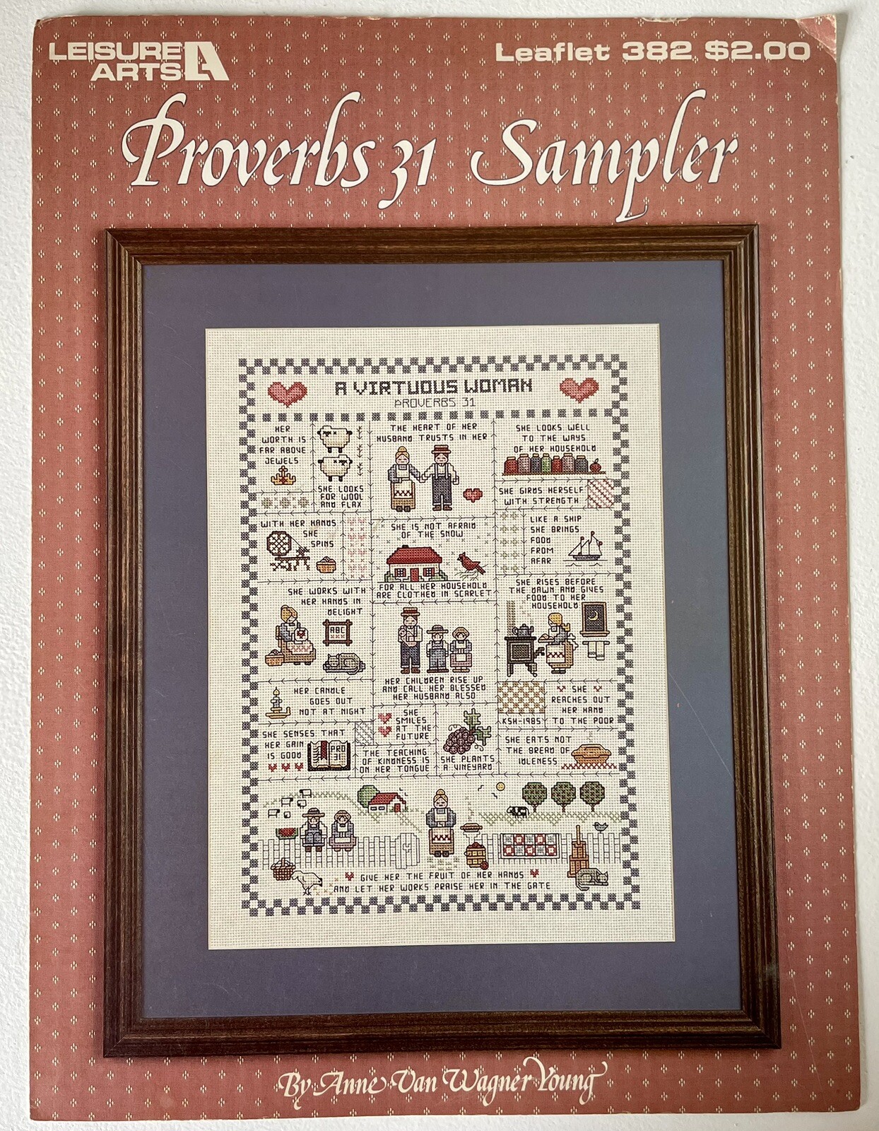 Lot of 9 VTG Counted Cross Stitch Pattern Leaflets ~ Religious ...