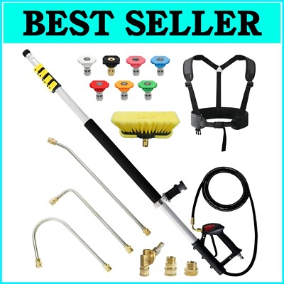 #ad Adjustable 24 FT Pressure Washer Wand with Support Belt amp; Extension Accessories $265.99
