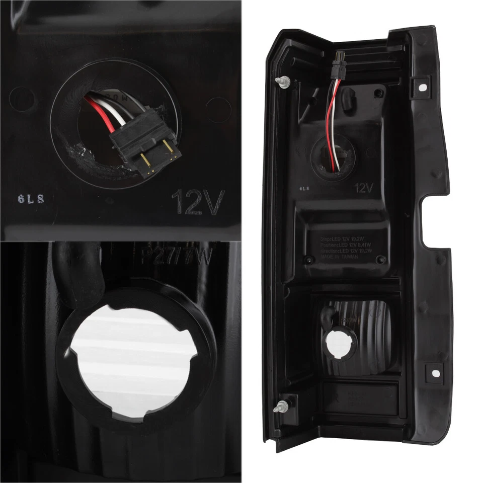 Se adapta a 06-10 Hummer H3 luces traseras LED completas negras + lámparas de tubo de luz LED izquierda + derecha Foto 2 de 4