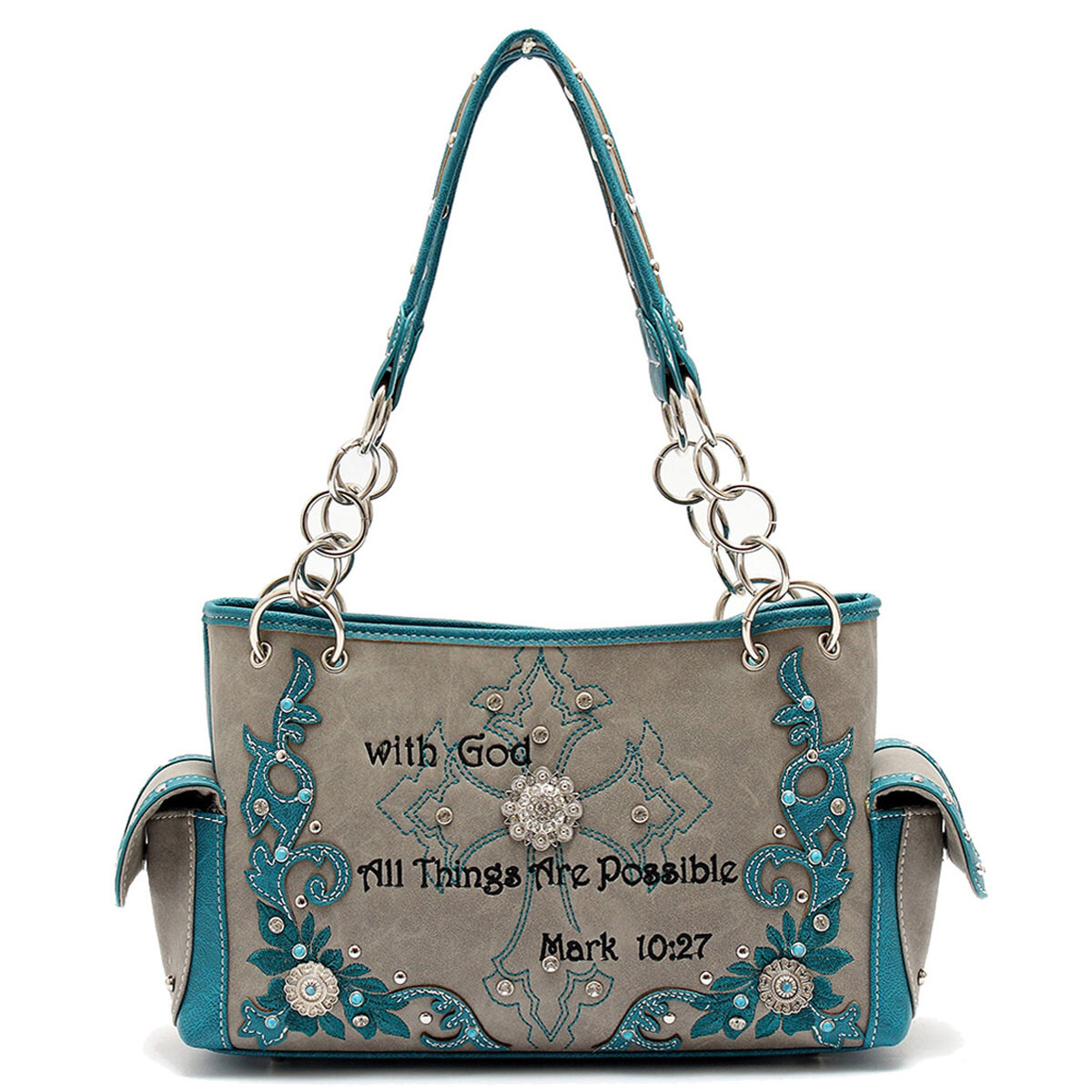 Scripture Bible Verse Concealed Carry Purse Western Handbag Women