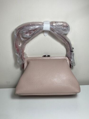 Lulu Guinness Florence Leather Medium Crossbody Bag - Nude Rose - New - Picture 2 of 10