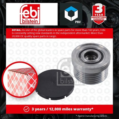 Overrunning Alternator Pulley fits BMW 525 E60, E61 2.5 3.0 05 to 10 Clutch Febi