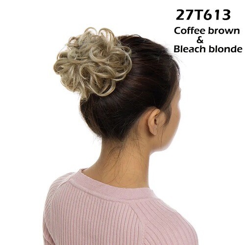 Synthetisches Gummiband Haar lockig Chignon Haar Kordelzug Pferdeschwanz Haarteile - Bild 74 von 77