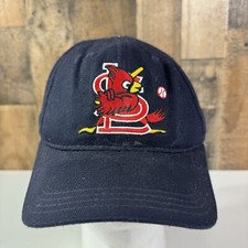RARE Vintage St. Louis Cardinals Embroidered Logo Front And Back Hat Made In USA