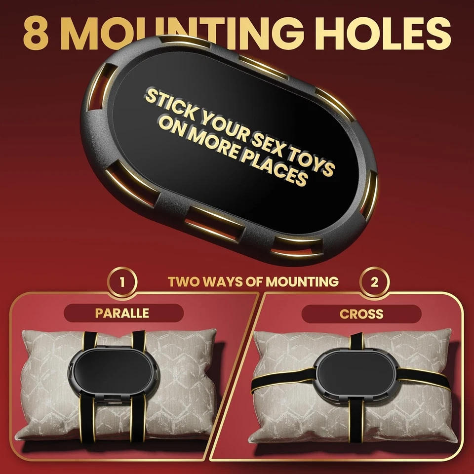 Montaje de consolador con ventosa - Sillín sexual ajustable y soporte para juguetes sexuales para manos libres Foto 3 de 4