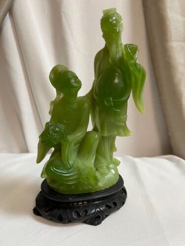 Faux Jade Collection Horse, Warrior, Couple Vintage - Picture 5 of 10