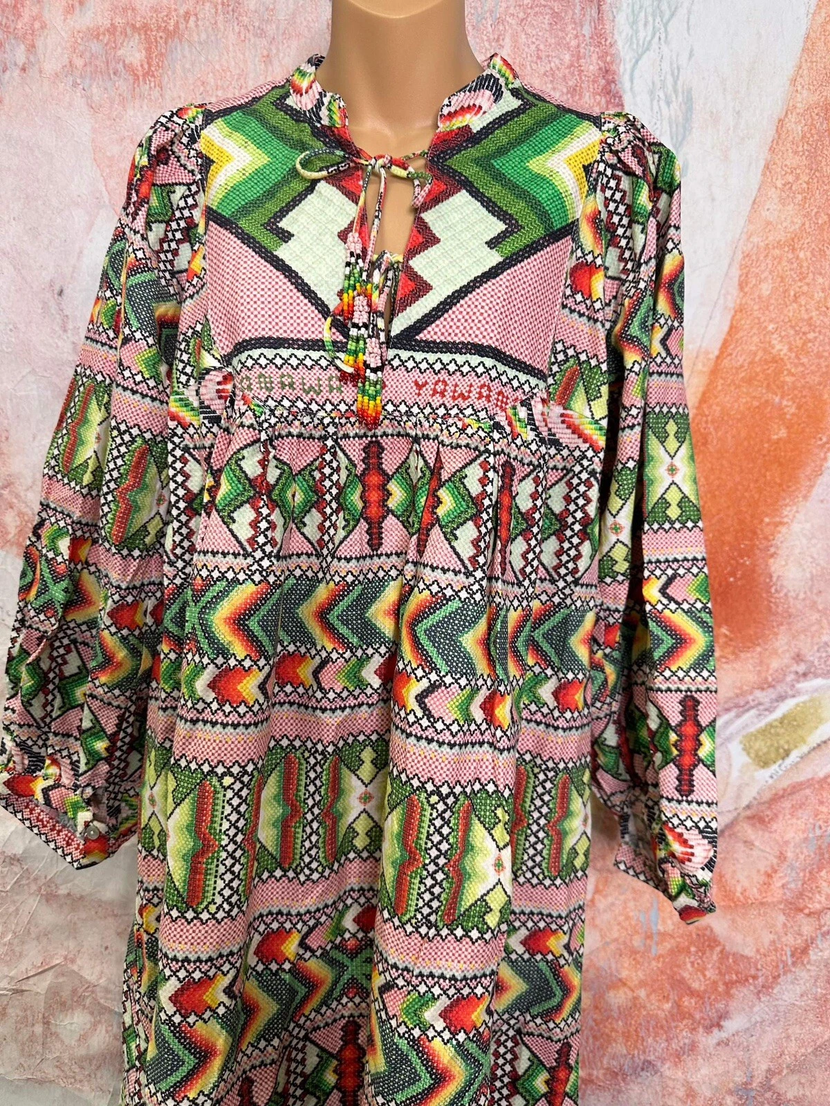 PALM ANGELS Abito amuleto Anthropologie FARM Rio taglia M