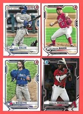 2021 Bowman baseball - Base, Prospects, Chrome, Inserts - You Pick 'Em