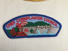 Chief Cornplanter Council twill gauze plastic back BSA CSP Patch
