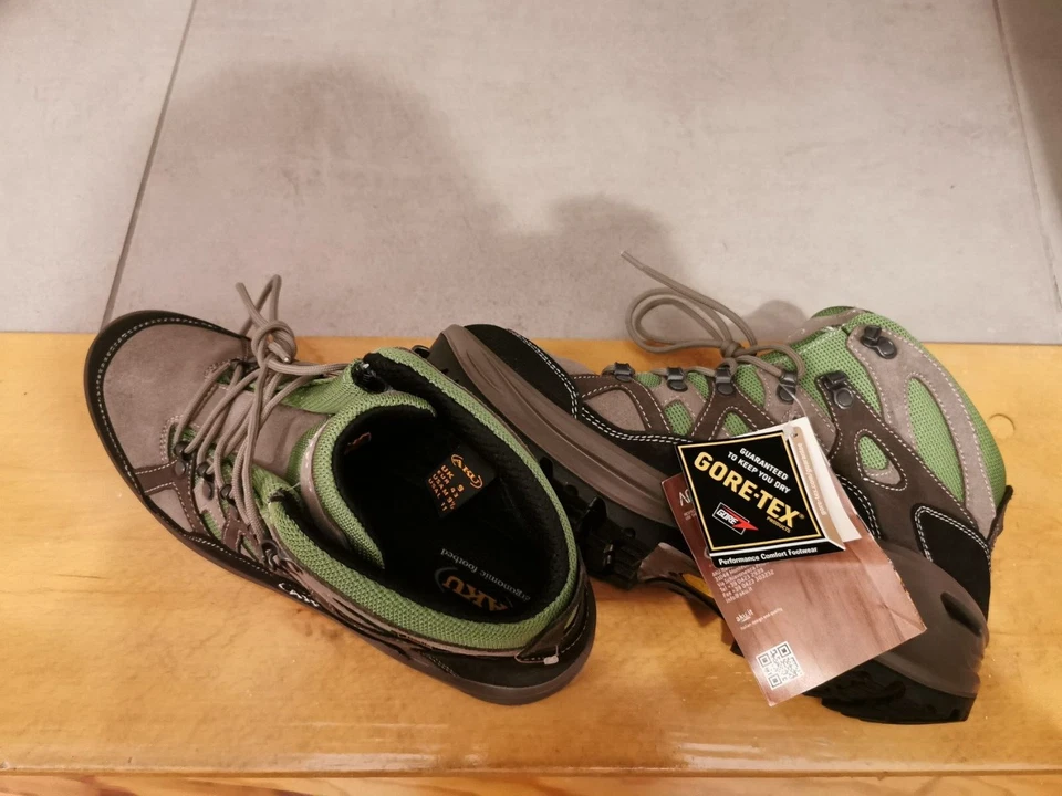 Wanderschuhe  Trekking Hiking Aku Erera GTX Neu mit Etiket Gr.43   Grey-Green