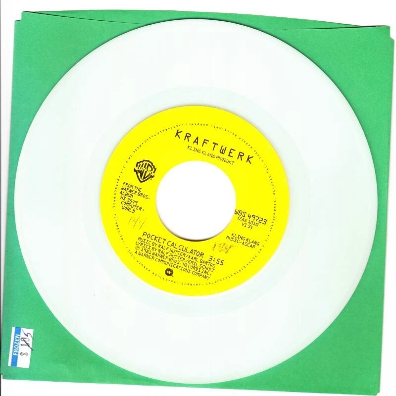 Kraftwerk - Pocket Calculator / Dentaku 7" 45 Yellow Vinyl w/ PS - Image 4 of 4