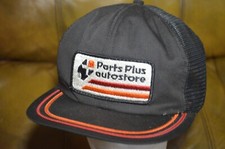 Vintage 1980's Parts Plus Autostore MeshBack Trucker Snapback Hat Cap