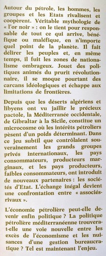 HENRI MADELIN PÉTROLE ET POLITIQUE EN MÉDITERRANÉE OCCIDENTALE ARMAND COLIN 1973 - Imagen 2 de 12