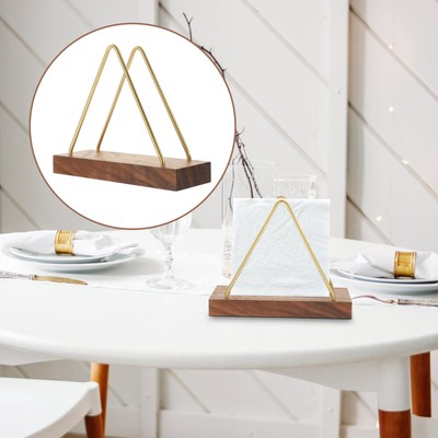 Tissue Dispenser Creative Napkin Holder Walnut Paper Towel Dining Table