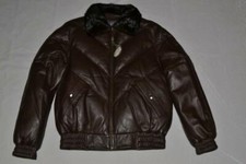 Mason & Cooper Od14 Original Goose James Brown Leather Down Filled V-bomber New