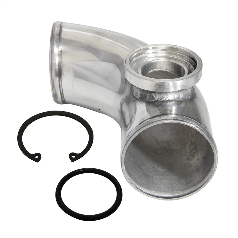 Adaptador de válvula de soplado 90 grados 3" 76 mm SSQV SQV BOV Turbo tubo de aluminio SL Foto 3 de 4