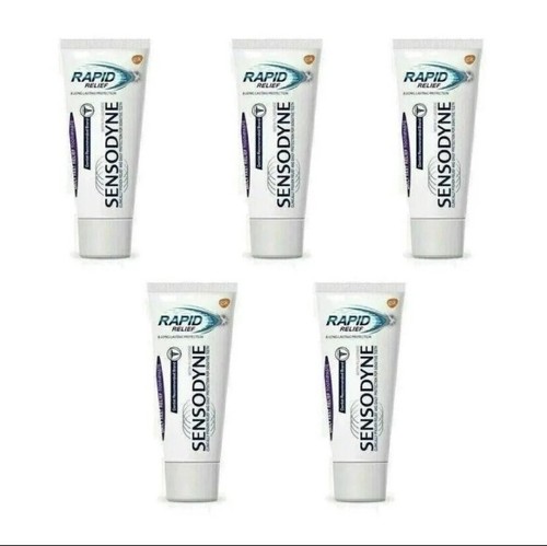 5 X Sensodyne Rapid Relief Toothpaste Travel Size 15ml Fast Dispatch UK SEALED - 第 1/1 張圖片