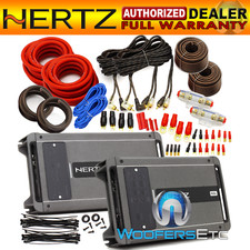 4pkg Hertz Ml Power 4 Amp & Ml Power 1 Amp + (2) Focal Pk21 4 Gauge Wire Kits