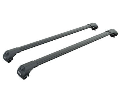 For Subaru Legacy Estate 2003-09 Roof Rack Cross Bars Flush Rail Alu Black Type