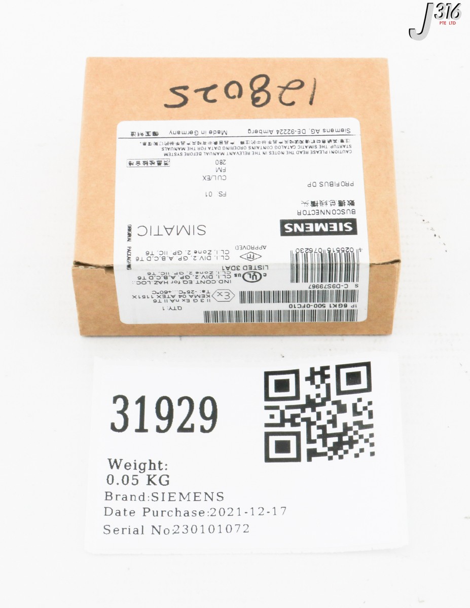 31929 SIEMENS BUSCONNECTOR (NEW) 6GK1 500-0FC10 | eBay