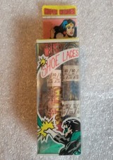 1982 Vintage Superheros Shoe Laces 40" New in Package Set of 2 Packs of 2
