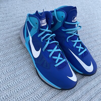 Nike Prime Hype DF Basketball Sneakers Mens Sz 8 Blue 683705  display picture 1